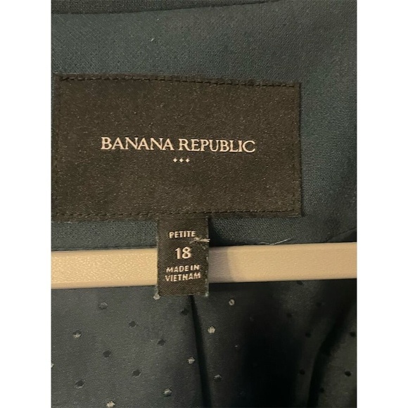 Banana‎ Republic Women's Petite Basic Jacket Teal Green Size 18 - Picture 5 of 9